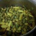 El cooksnap de Mery cuando hizo Calamares al ajillo con habitas tiernas.