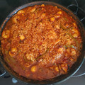 El cooksnap de Victor Tetera cuando hizo Arroz meloso de pulpo y colas de langostino.
