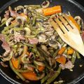 El cooksnap de Gabriela Romano Ruiz cuando hizo Judías verdes y champiñones con jamón serrano.