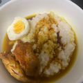 Cooksnap dari Fatma Zochra untuk resep Bubur ayam kuah kuning (bubur dari nasi sisa semalam)