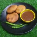 Dr. Pushpa Dixit's cooksnap of when they made મગ દાળ ની ખસ્તા કચોરી (Moong Dal Khasta Kachori Recipe In Gujarati).