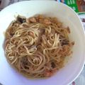 El cooksnap de sonny g.s. cuando hizo Espaguetis con salmón y gambas.