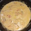 El cooksnap de Gil Iborra cuando hizo Pechuga de pollo a la mostaza con champiñones.
