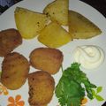 El cooksnap de Ivon Saez cuando hizo Papas doradas con nugget de pollo.