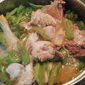 El cooksnap de Dunia Abdplm cuando hizo Pollo con pimientos verdes.