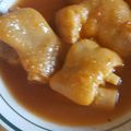 El cooksnap de Lucina Ruiz-Gastelum cuando hizo Manitas de cerdo guisadas.