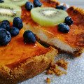 El cooksnap de Bibi García cuando hizo Cheesecake sin azúcar.