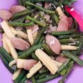 Cooksnap dari Zsa Zsa Theresia untuk resep Tumis Kacang Panjang, Putren (Jagung Muda), dan Sosis