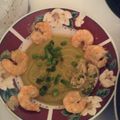 Maria Kate's cooksnap of when they made Starter Avocado Soup with Spicy Grilled Shrimp.