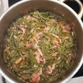 El cooksnap de miguel cuando hizo Judías verdes con tomate y bacon😋.