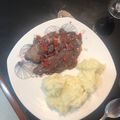 El cooksnap de Angela Bravo cuando hizo Filete de Tilapia con vino y mayostaza 🐟🍷.