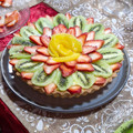 El cooksnap de Virginia garcia cuando hizo Tarta de Crema Pastelera y frutas.