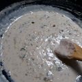 El cooksnap de fmirta cuando hizo Salsa Blanca, cebolla y pimiento verde.