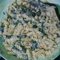 Cooksnap dari Delima Suma Bestari untuk resep Creamy Fusilli dengan Bayam Brazil