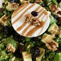 Cooksnap από Matula Giasirani στη συνταγή Εύκολη σαλάτα μαρούλι καρύδι μήλο αβοκάντο γκράνμπερυς δαμάσκηνα και ανθότυρο