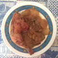 El cooksnap de Verónica Martínez cuando hizo Cuartos traseros de pollo al horno con patatas panaderas.