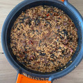 El cooksnap de Charles cuando hizo Arroz meloso de carrilleras al Oporto con surtido de setas.