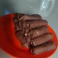 Cooksnap dari Ria Komariah untuk resep Dadar gulung cokelat isi piscok