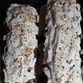 El cooksnap de Nathy Guiñazu cuando hizo Budín inglés receta original, con pequeña variedad en las frutas.