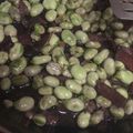 El cooksnap de Ainoa Doñas cuando hizo Wok de habitas tiernas con jamón al ajillo.