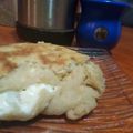 El cooksnap de María Cecilia cuando hizo Pan sin levadura, sin amasado y en sartén.