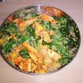 El cooksnap de Carmen Olivia cuando hizo Ensalada de quinoa con pollo, mango y canónigos.