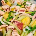 Cooksnap của Dibee khi họ làm theo món Mực Lá Nha Trang xào dứa
