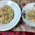 Cooksnap dari Umma Athar untuk resep Spaghety Carbonara with Meat and Veggie (MPASI 1y+)