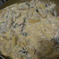 El cooksnap de Juana A. Ruiz cuando hizo Pollo con espinaca y champiñones en salsa de queso.