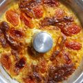 El cooksnap de Anabella Garcia cuando hizo Budín o Pastel de Choclo con Cebolla, Queso y Tomates Cherry.