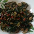 El cooksnap de freixastyle cuando hizo Espinacas con champiñón y pimiento rojo.
