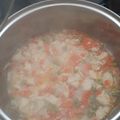 El cooksnap de Alejandra Cerda Meneses cuando hizo Pollo arvejado con puré.