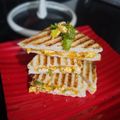  Chef Richa pathak. का कुकस्नैप जब उन्होंने वेज सैंडविच बनाया था।