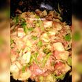 Umme Azaan Khan's cooksnap of when they made Potato eggs bhujiya.