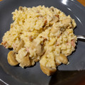 El cooksnap de Valen cuando hizo Risotto de hongos.