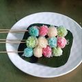 Cooksnap dari Nurul_SaNia untuk resep Kue Katen | Sate Singkong Pelangi