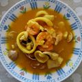 El cooksnap de noelia cuando hizo Sopa de pescado y marisco.