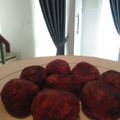 Cooksnap dari asma jamilah untuk resep Bola bola ubi ungu isi gulamerah