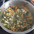 El cooksnap de Eleazaryeulalia cuando hizo Garbanzos con espinacas, verduritas y bacalao.