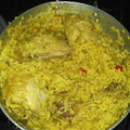 El cooksnap de Anyta Mendez cuando hizo Arroz Amarillo Con Pollo.