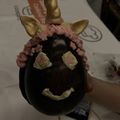 El cooksnap de Paula cuando hizo Huevos de pascua de unicornio.