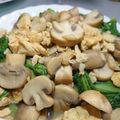 藍海冰心 的 蘑菇蛋炒茼蒿 cooksnap