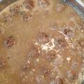 El cooksnap de Faustino Mateo Corrochano cuando hizo Albóndigas en salsa de almendras.
