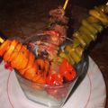 El cooksnap de isabel maloum cuando hizo Brochetas (pinchos) de pollo y verduras.