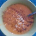 Cooksnap από Strata Al. στη συνταγή Σούπα γλυκοπατάτας βελουτέ με crispy μπέικον και παξιμάδι