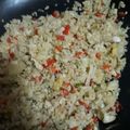 El cooksnap de Alejandra Becerra cuando hizo Arroz de Coliflor/Método Grez/Cetogénica.