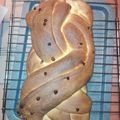 il Tamara quando ha preparato Treccia di pan brioche con gocce di cioccolato 🎄🎄🎄
