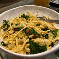 Immy Sterling's cooksnap of when they made Egg & Kale fried noodles.