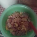 El cooksnap de Faby Barajitas🇲🇽🌻🌻 cuando hizo Huevos revueltos con salchicha y jamón #Desayuno favorito de mi niño😍😍.