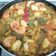 El cooksnap de Dori cuando hizo Arroz con rape y gambas.